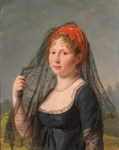 Portrait of a Lady in Black by Baron François Pascal Simon Gérard